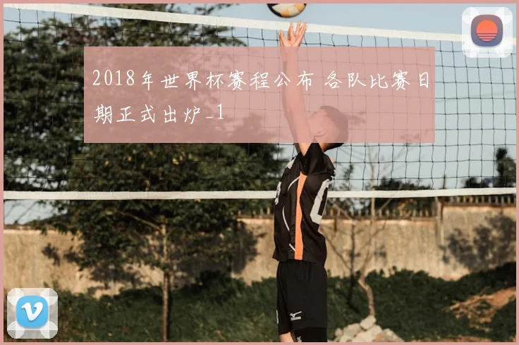 2018年世界杯赛程公布 各队比赛日期正式出炉_1